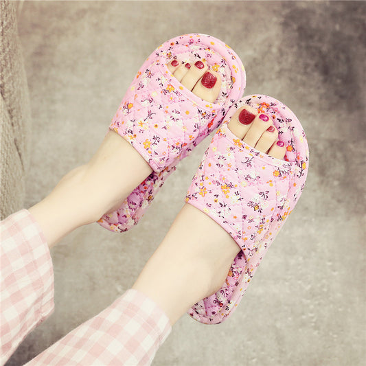 Linen Cloth Slippers