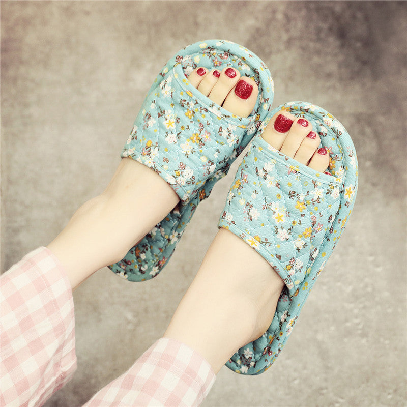 Linen Cloth Slippers