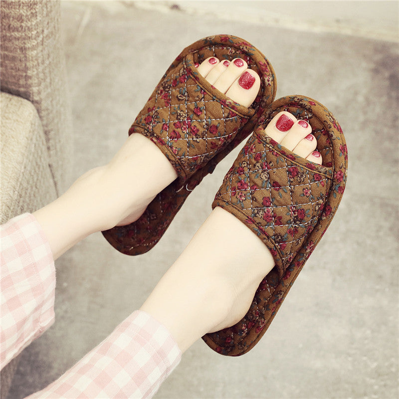 Linen Cloth Slippers