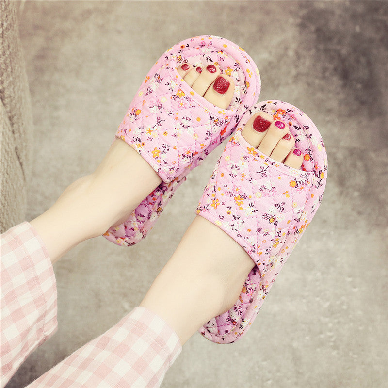 Linen Cloth Slippers
