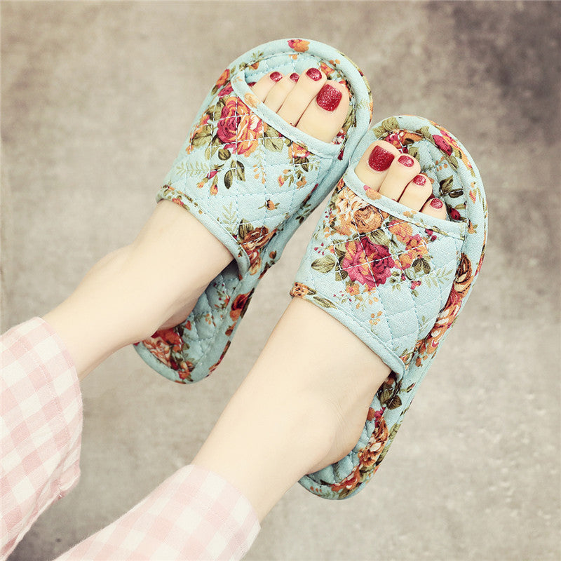 Linen Cloth Slippers